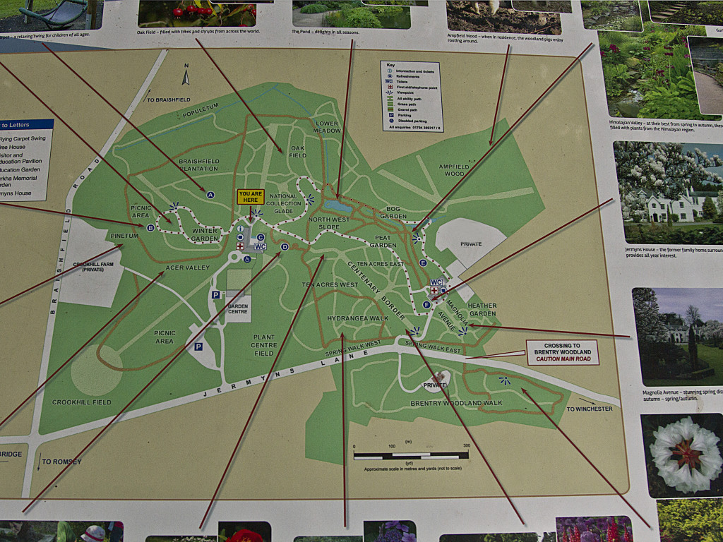 Map of the gardens 